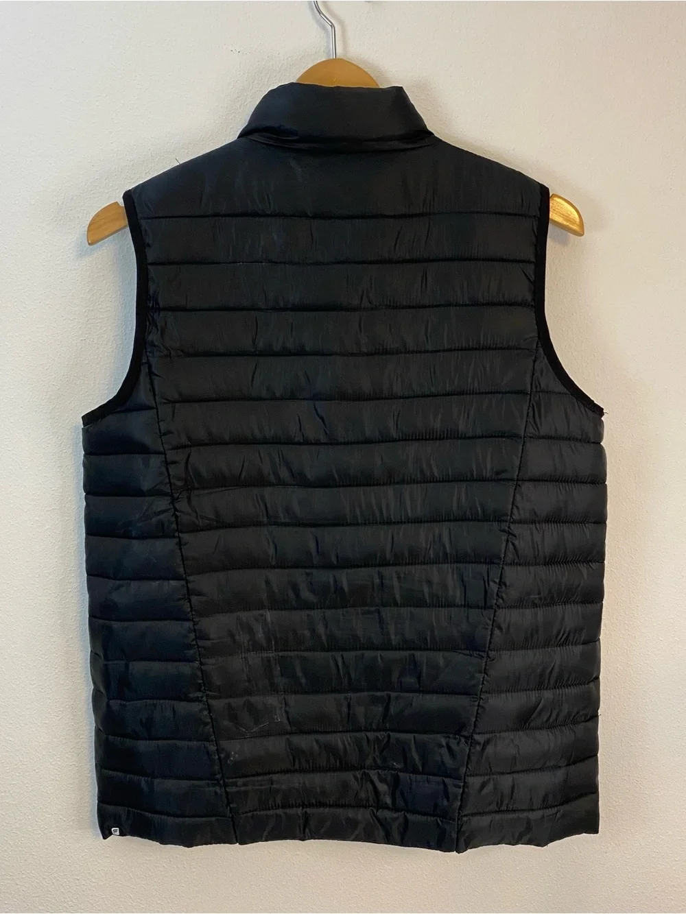 Fabletics Fenway Vest Black White Gray Quilted With‎ Pockets Women’s Medium